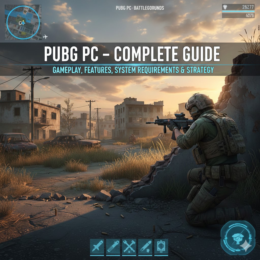 PUBG PC – Complete Guide, Gameplay, Features, System Requirements & Strategy